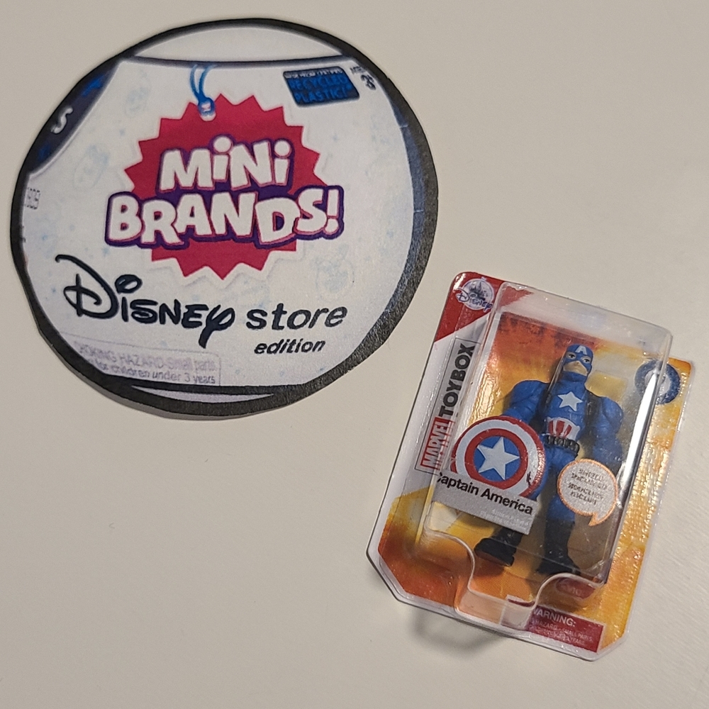 Zuru DISNEY Mini Brand Collectors Toy: Toybox Captain America